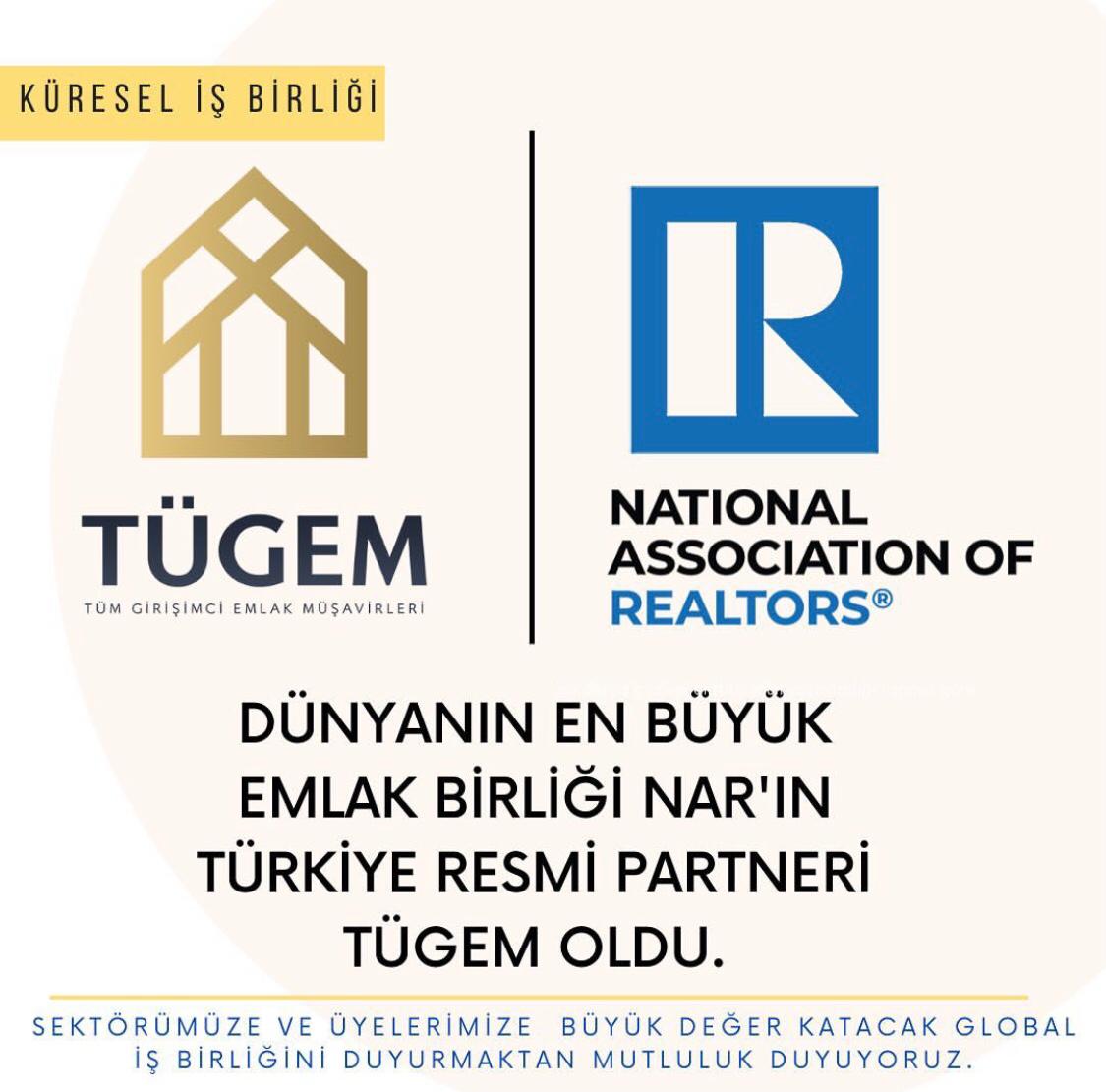 TÜGEM - NATIONAL ASSOCIATIO OF REALTORS (NARN) Partnerliği !