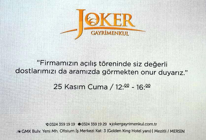 Joker farkı açılışta da hissedilecek